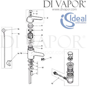 Ideal Standard Tratto Basin Mixer Bathroom Tap Spare Parts - IDL DV 297